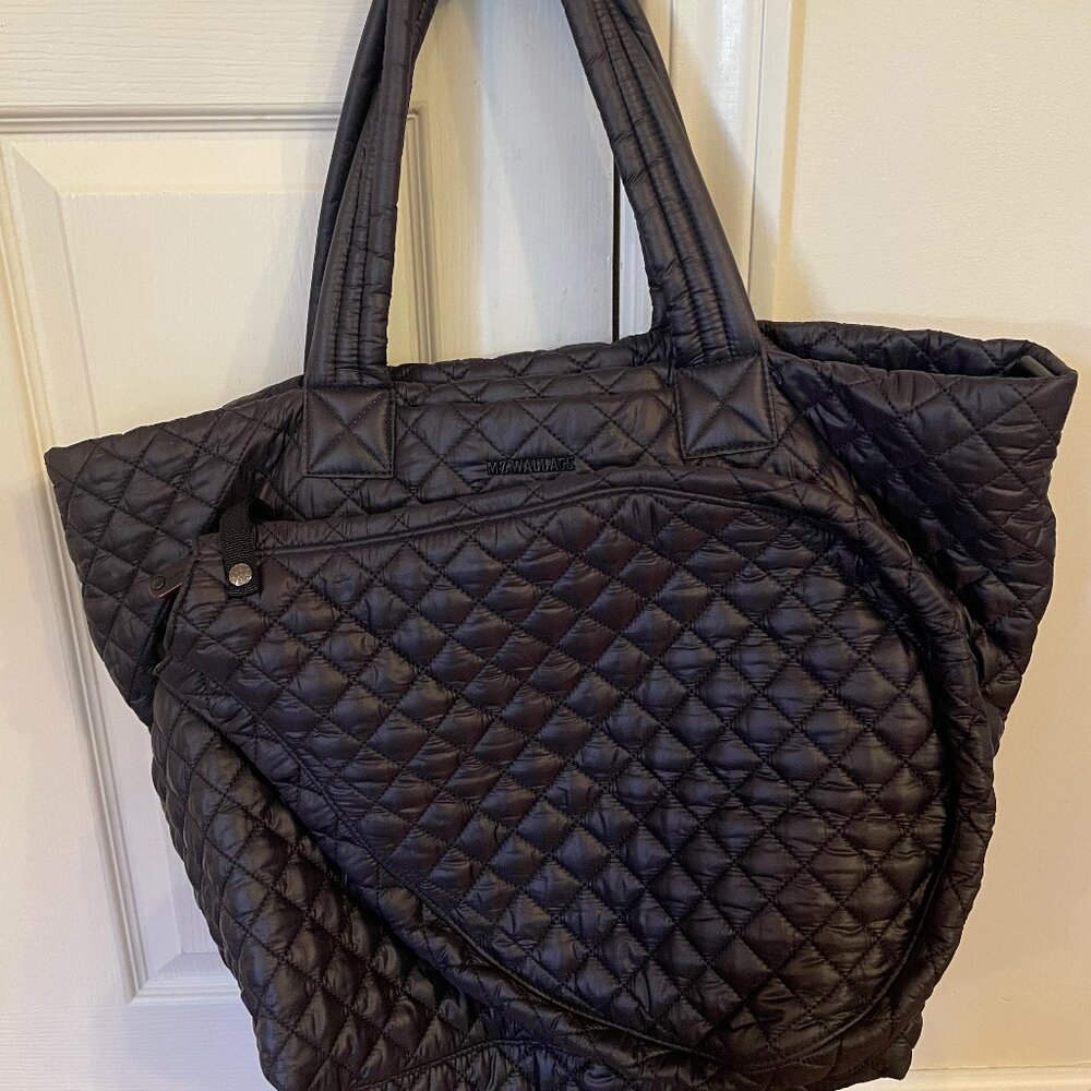 MZ Wallace Tennis Metro Tote Deluxe Large, Black